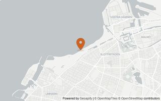 Map showing where this photograph was taken, near Malmö